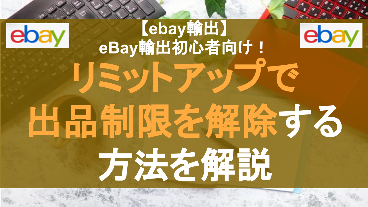 【eBay輸出初心者向け】リミットアップで出品制限を解除する方法を解説